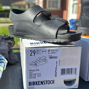 Birkenstock Kids Black Milano Sandals